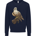 A Falcon Falconry Mens Sweatshirt Jumper Navy Blue