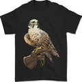 A Falcon Falconry Mens T-Shirt 100% Cotton Black