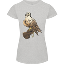 A Falcon Falconry Womens Petite Cut T-Shirt Sports Grey