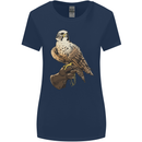 A Falcon Falconry Womens Wider Cut T-Shirt Navy Blue