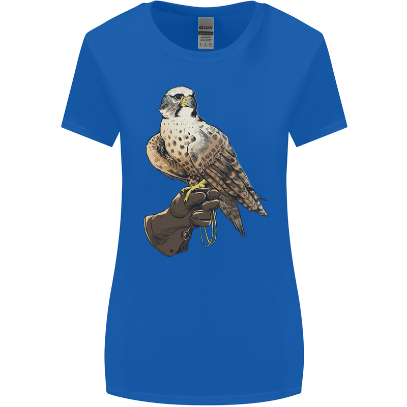 A Falcon Falconry Womens Wider Cut T-Shirt Royal Blue