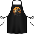 A Fallen Angel Sunset Fantasy Cotton Apron 100% Organic Black