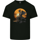 A Fallen Angel Sunset Fantasy Kids T-Shirt Childrens Black