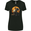 A Fallen Angel Sunset Fantasy Womens Wider Cut T-Shirt Black
