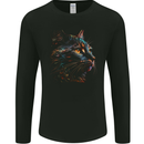 A Fantasy Cat With Cool Colours 2 Mens Long Sleeve T-Shirt Black