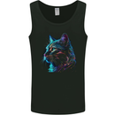 A Fantasy Cat With Cool Colours 3 Mens Vest Tank Top Black