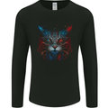 A Fantasy Cat With Cool Colours 5 Mens Long Sleeve T-Shirt Black