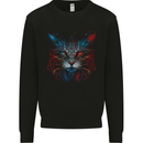 A Fantasy Cat With Cool Colours 5 Mens Sweatshirt Jumper Black
