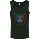 A Fantasy Cat With Cool Colours 5 Mens Vest Tank Top Black