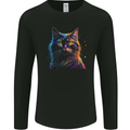 A Fantasy Cat With Cool Colours 7 Mens Long Sleeve T-Shirt Black