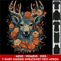 A Fantasy Deer With Flowers Mens Womens Kids Unisex Main Image