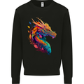 A Fantasy Dragon Kids Sweatshirt Jumper Black