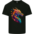 A Fantasy Dragon Mens Cotton T-Shirt Tee Top Black