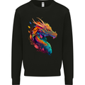 A Fantasy Dragon Mens Sweatshirt Jumper Black