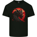 A Fantasy Dragon With a City Backdrop Mens Cotton T-Shirt Tee Top Black