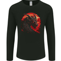 A Fantasy Dragon With a City Backdrop Mens Long Sleeve T-Shirt Black