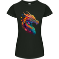 A Fantasy Dragon Womens Petite Cut T-Shirt Black