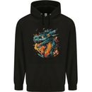 A Fantasy Fire Dragon Childrens Kids Hoodie Black