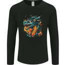 A Fantasy Fire Dragon Mens Long Sleeve T-Shirt Black