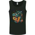 A Fantasy Fire Dragon Mens Vest Tank Top Black