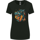 A Fantasy Fire Dragon Womens Wider Cut T-Shirt Black