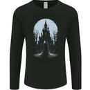 A Fantasy Haunted House Halloween Spooky Mens Long Sleeve T-Shirt Black