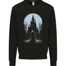 A Fantasy Haunted House Halloween Spooky Mens Sweatshirt Jumper Black