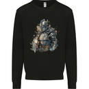 A Fantasy Medieval Knight in Armour Kids Sweatshirt Jumper Black