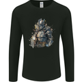 A Fantasy Medieval Knight in Armour Mens Long Sleeve T-Shirt Black
