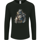 A Fantasy Medieval Knight in Armour Mens Long Sleeve T-Shirt Black