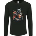 A Fantasy Medieval Knight in Armour Mens Long Sleeve T-Shirt Black
