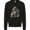 A Fantasy Medieval Knight in Armour Mens Sweatshirt Jumper Black