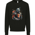 A Fantasy Medieval Knight in Armour Mens Sweatshirt Jumper Black
