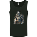 A Fantasy Medieval Knight in Armour Mens Vest Tank Top Black