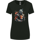 A Fantasy Medieval Knight in Armour Womens Wider Cut T-Shirt Black
