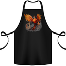 A Fantasy Phoenix Cotton Apron 100% Organic Black