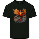 A Fantasy Phoenix Kids T-Shirt Childrens Black