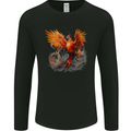 A Fantasy Phoenix Mens Long Sleeve T-Shirt Black