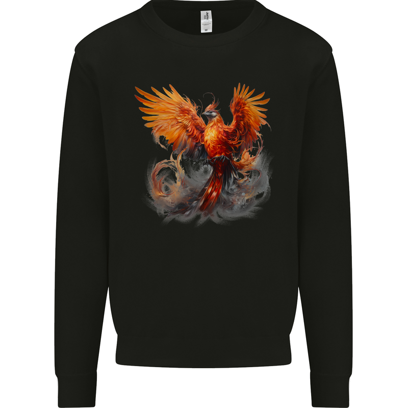 A Fantasy Phoenix Mens Sweatshirt Jumper Black