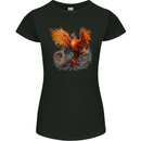 A Fantasy Phoenix Womens Petite Cut T-Shirt Black