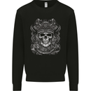 A Fantasy Pirate Skull Kids Sweatshirt Jumper Black