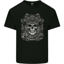 A Fantasy Pirate Skull Mens Cotton T-Shirt Tee Top Black