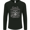 A Fantasy Pirate Skull Mens Long Sleeve T-Shirt Black