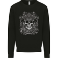 A Fantasy Pirate Skull Mens Sweatshirt Jumper Black