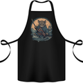 A Fantasy Samurai Mouse Cotton Apron 100% Organic Black