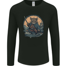 A Fantasy Samurai Mouse Mens Long Sleeve T-Shirt Black