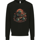 A Fantasy Samurai Turtle Tortoise Kids Sweatshirt Jumper Black
