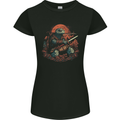 A Fantasy Samurai Turtle Tortoise Womens Petite Cut T-Shirt Black