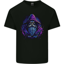 A Fantasy Wizard Owl Mens Cotton T-Shirt Tee Top Black
