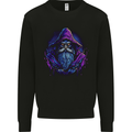 A Fantasy Wizard Owl Mens Sweatshirt Jumper Black